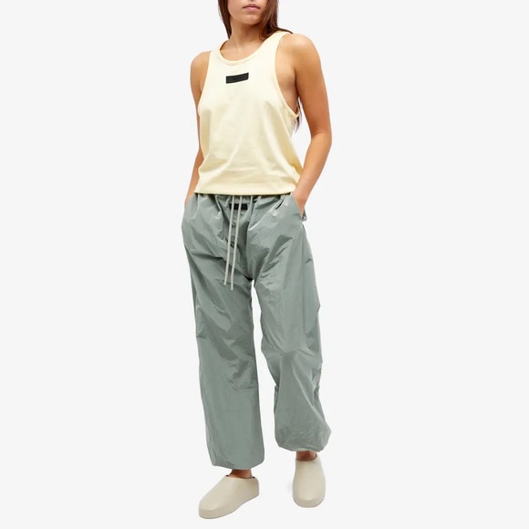 Fear of God Essentials Womens Crinkle Nylon Trackpant in Seal - Picture 5 of 5